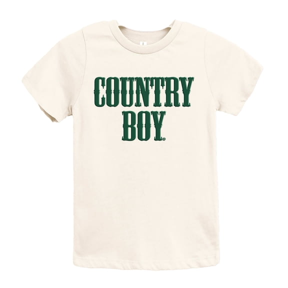 Country Boy Puff Print - Youth Short Sleeve Graphic T-Shirt and Toddler Short Sleeve Graphic T-Shirt