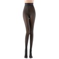 thumbnail image 5 of 2 Pairs 220g Fleece Lined Tights Sheer Women High Waist Pantyhose Fake Translucent Women Sheer Warm Thermal Thick Tights Leggings, 5 of 6