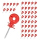 thumbnail image 1 of 50 piezas de aislador de tornillo para cerca eléctrica, aislador de poste de madera agrícola, práctico, aisladores de cerca para poste de cerca de Rojo, 1 of 8