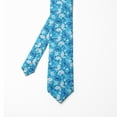 thumbnail image 2 of Men's Tie, Butterflies Flowers Pattern, 3.7", Azure Blue Coral, by Ambesonne, 2 of 4