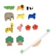 thumbnail image 4 of Juego de equilibrio de madera con animales del bosque, plantas y bloques para niños, juego de aprendizaje, 4 of 13