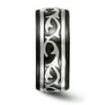 thumbnail image 3 of Edward Mirell Black Ti & Sterling Silver Polished Thorn Ring, 3 of 7