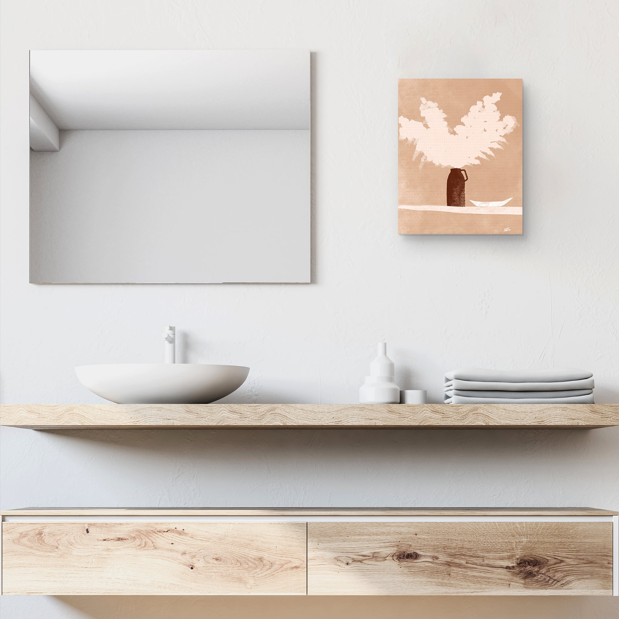 Vase & Bowl by Bria Nicole Canvas Art Print