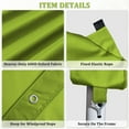 thumbnail image 5 of Pakunoda 10' X 20' Carport Canopy Replacement Cover, Portable Car Garage Shelter Party Top Tent with 34PC Ball Bungees, Grass Green (Only Cover, Frame Not Included), 5 of 8