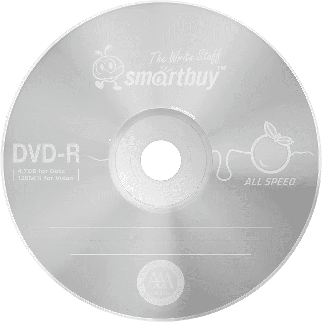 100 Pack Smartbuy 16X DVD-R 4.7GB 120Min Logo Top (Non-Printable) Data Blank Media Recordable Disc