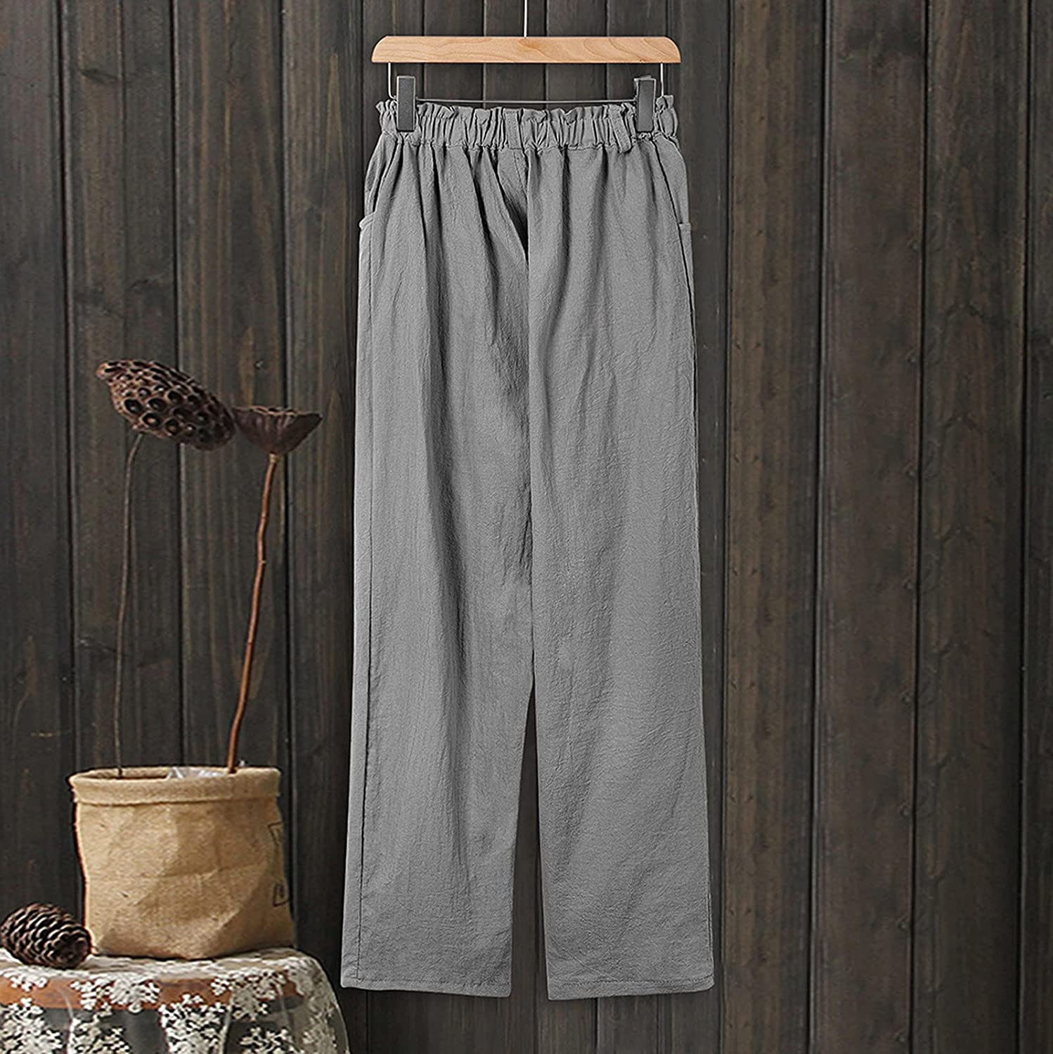 Women's Summer Cotton Capri Pants 