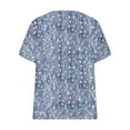 thumbnail image 4 of Birdeem Blouses pour Femmes T-Shirt à Manches Courtes Imprimé Décontracté Col Rond Ample, 4 of 9
