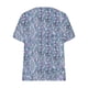 thumbnail image 3 of Camisetas Casuales de las Mujeres Largo Casual Impreso Cuello Redondo Suelto Top, Camiseta de Verano de Manga Corta, 3 of 4