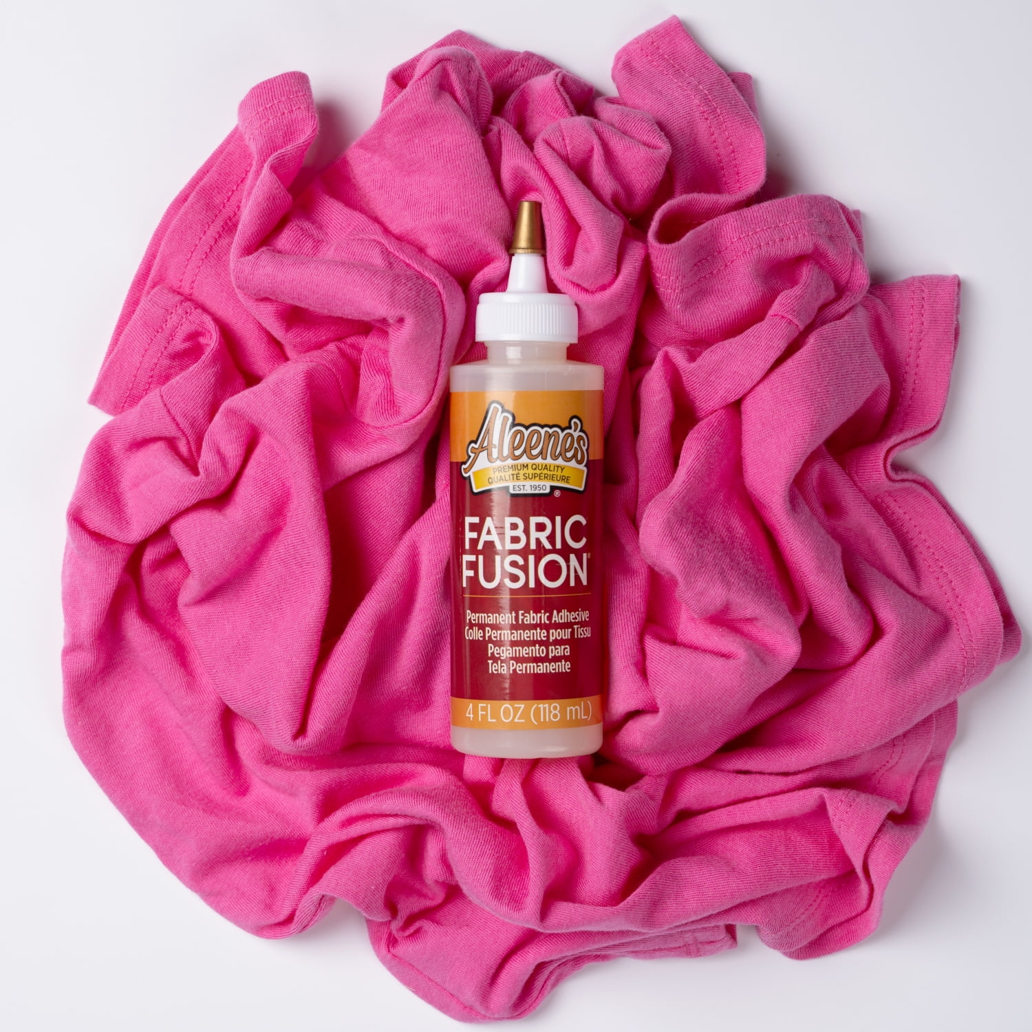Aleene's Fabric Fusion Permanent Adhesive, Includes 3 (4 fl. oz.) Bottles