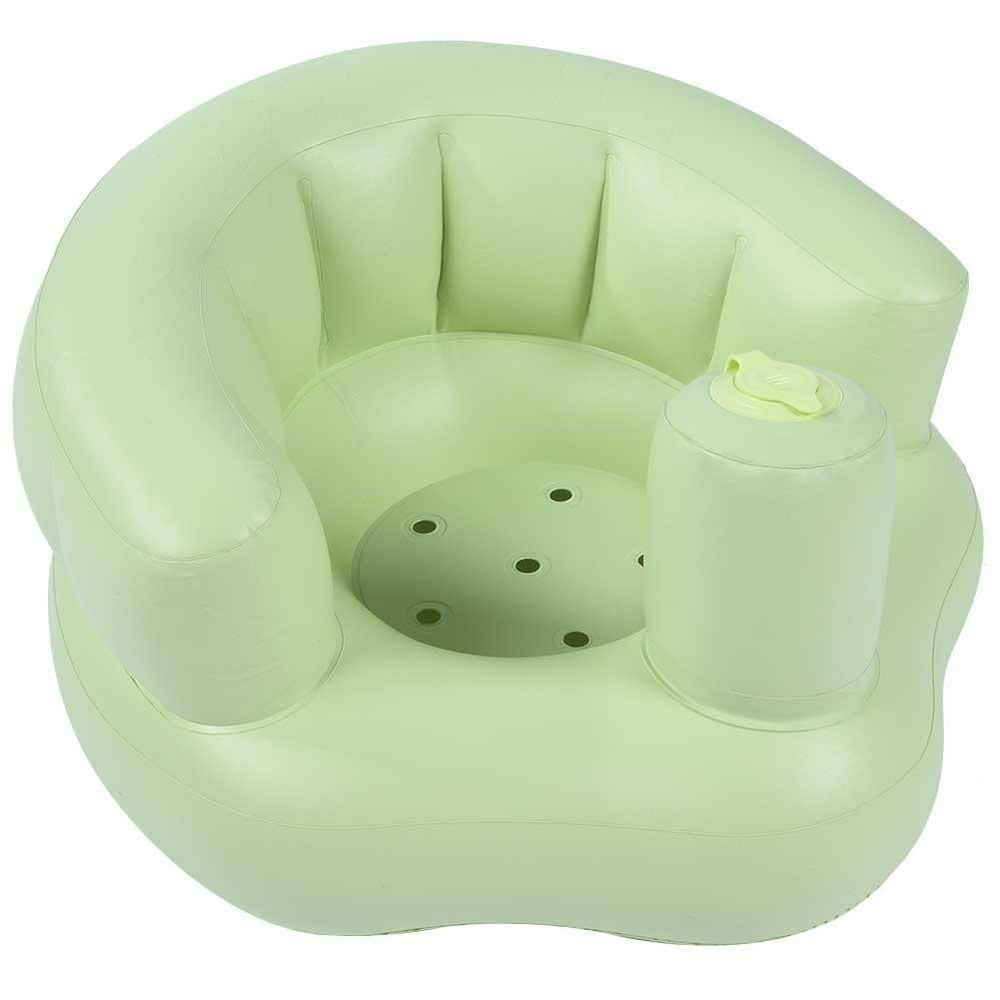 Tebru Baby Inflatable Sofa, Bath Seat, Baby Built In Pump Bath Seat