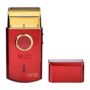 StyleCraft UNO Single Foil Electric Shaver, USB Rechargeable, Travel Size, Red, SCUNOSFSR