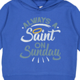 thumbnail image 3 of Inktastic Saint on Sunday Toddler Hoodie, 3 of 4