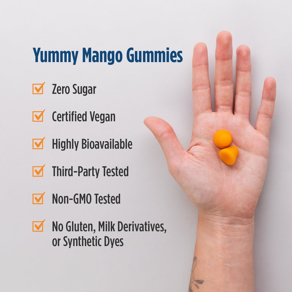 Nordic Naturals Zero Sugar Curcumin Gummies, 200 Mg, Non-GMO, 60 Count
