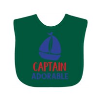 Inktastic Captain Adorable, Sailing Boat, Sailor, Sailing Boys Baby Bib