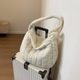 thumbnail image 4 of Bolso de mano hinchado para mujer bolso de hombro acolchado versátil bolso de compras holgado a la moda, 4 of 9