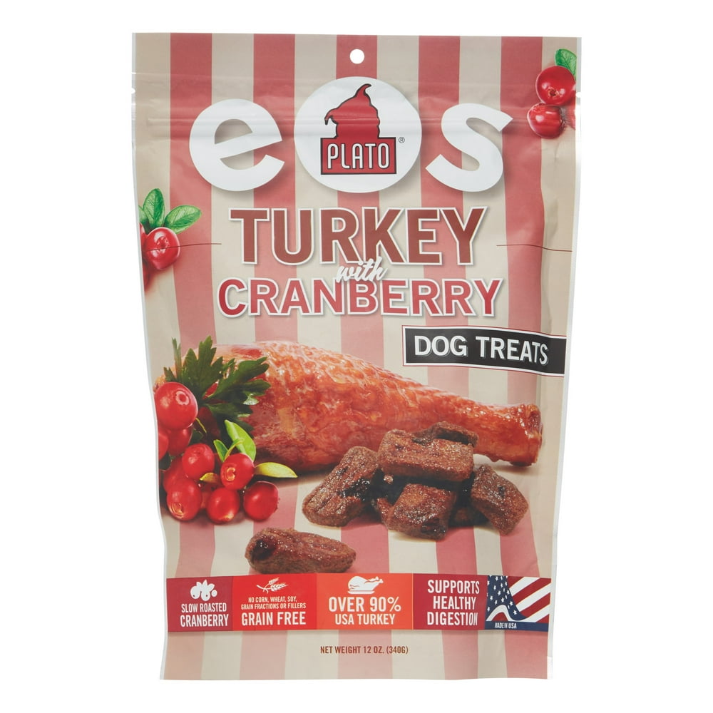 Platos Dog Treats - Eos Turkey/Cranberry, 12 Ounce - Walmart.com ...