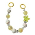 thumbnail image 2 of Llavero con dije para teléfono, llavero de coche, correa para la muñeca, decoración para bolso, dijes para bolso para mujer, recuerdos de fiesta, boda Amarillo, 2 of 8