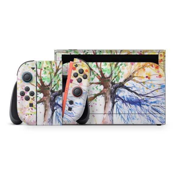DesignSkinz WaterColor Vivid Tree Full-Body Skin Decal Wrap Cover for Nintendo Switch 2