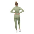 thumbnail image 3 of Women's Workout 2 Piece Jogging Tracksuit J1225-P3584 - Sage Green - Medium, 3 of 8