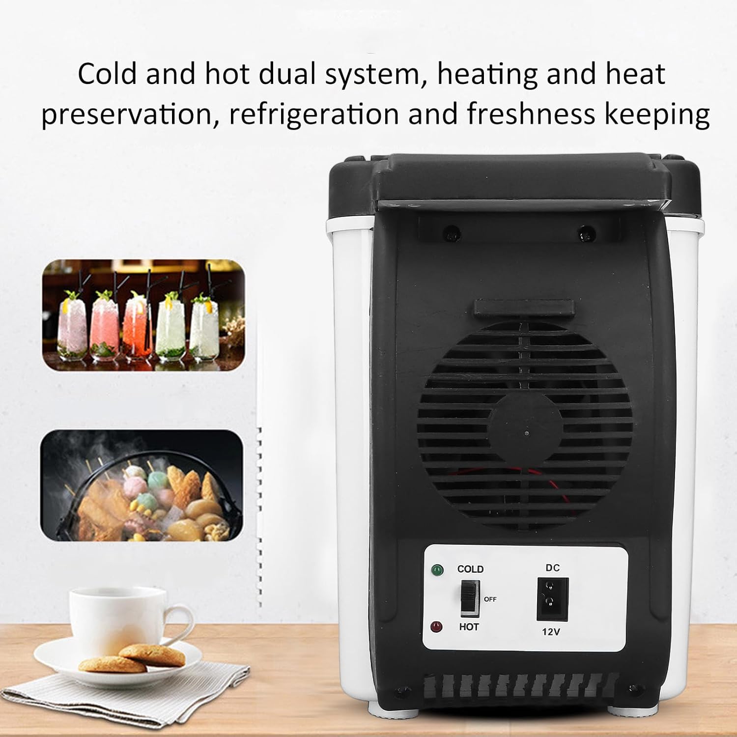6L Car Refrigerator Electric Cooler and Warmer for Vehicle RV Camping Portable  Fridge