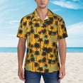 thumbnail image 6 of Picia Hawaii Palms Gentle Cotton Regular Fit Short Sleeve Casual Hawaiian Shirt for Men-Small, 6 of 9