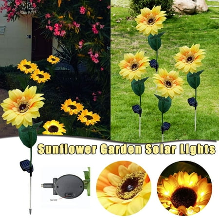 

Mittory Solar Power SunFlower LED Light Outdoor Garden Yard Lawn Landscape Lamp Decor