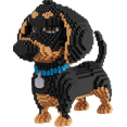 thumbnail image 4 of Block Center Dachshund 3D Puzzle 2,100 Pcs Mini Bricks Doxie Dog, Nano Blocks Set, 4 of 6