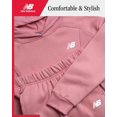 thumbnail image 2 of Sudadera New Balance para niñas de 7 a 8 años, forro polar Hazy Rose, 2 unidades, 2 of 7