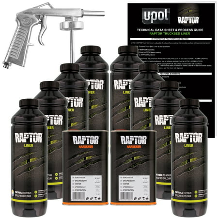 Raptor Tintable Urethane Spray-On Truck Bed Liner Spray Gun, 8