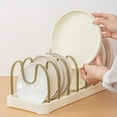 thumbnail image 4 of Wzzjkit Kitchen Gadgets Household Plastic Dish Rack Removable Storage Tray Cutlery Storage Rack Kitchen Multifunctional Pot Lid Shelf Kitchen Tools, 4 of 6