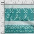 thumbnail image 2 of oneOone Viscose Jersey Dark Teal Green Fabric Asian Block Sewing Fabric By The Yard Printed Diy Clothing Sewing Supplies 60 Inch Wide, 2 of 4