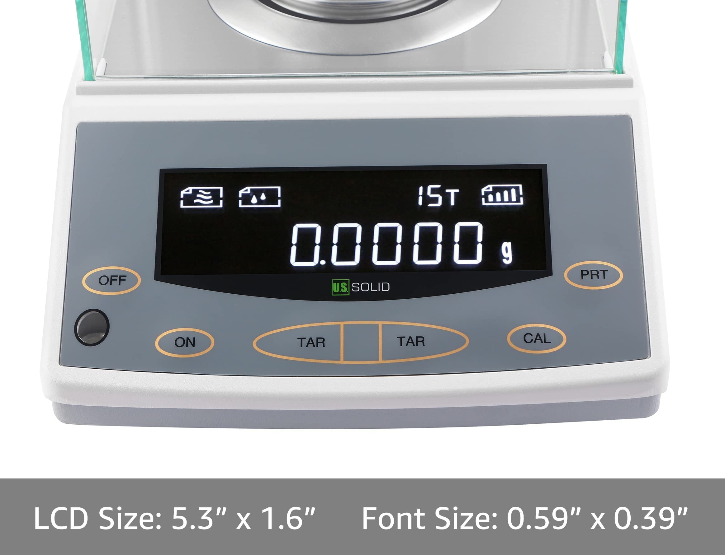 U.S. Solid 110 x 0.0001g Analytical Balance - Density and Dynamic Weighing, 0.1 mg Lab Balance Digital Precision Scale