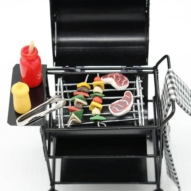 Miniature Simulated Black Barbecue Small Oven Dollhouse Toys Miniature  House Mini Cooking Appliances Outdoor Grills Mini Kitchen Cookware Mini  Kitchen Playing Prop - Temu