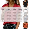 thumbnail image 2 of cocolona Summer Button Tops for Women Lapel Short Sleeve Shirts Dressy Casual Loose Solid Color Blouses, 2 of 6