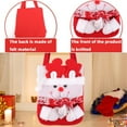 thumbnail image 6 of PPgejGEK Knitted Christmas Gift Bag 29x23cm 11.41x9.05in Red Scarf Snowman Design Tote for Candy Storage Holiday Party Favor, 6 of 6