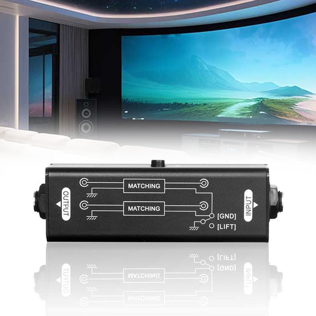 Señal Filtro De Ruido Interfaz De Sonido De 6,35 Mm Aislador De Ruido De Bucle De Tierra Para Reuniones De Sonido De Micrófono Reproductor De Sonido