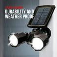 thumbnail image 4 of Bell + Howell Bionic Spotlight Duo Solar Spot 25 Feet Motion Sensor, Sun Panels, Waterproof Frost Resistant Patio, Yard and Outdoor Lighting - 2 Pack, 4 of 7