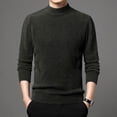 thumbnail image 4 of LOVZFMLL Men's Sweaters, Classic Solid Color Acrylic Turtleneck Ribbed Pullover, Fashion Casual Everyday Layering Shirt, Warm Winter Tops Slim, Fall Clothes, 4 of 4