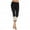 Black, variant on JGTDBPO Jeans Capris For Women Casual Summer Elastic Lace Patchwork Cropped Jeans Mid Rise Stretchy Capri Jeans Skinny Stretch Legging Pencil Pants