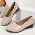 thumbnail image 6 of Khaki Female Everyday Wedge Shoes With A Roomy Toe Box And Cushioned Midsole, 6 of 9