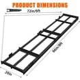 thumbnail image 2 of Telyswee 4/6/8 FT Drag Harrow Driveway Grader, Heavy Duty Power Rake with 6 FT Chain, Tow Behind Lawn Rake for ATV, UTV, Tractor, Mower, Land Leveler for Gravel, Sand, Soil, Hay, 2 of 7