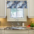 thumbnail image 2 of Yayeee Kitchen Valance Rod Pocket 54" x 18" Living Room Window Curtain, Abstract Marble Pattern, 2 of 6