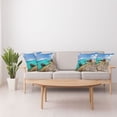 thumbnail image 4 of Ambesonne Nautical Throw Pillow Cover 4 Pack, Ship Wreck on Beach, 18", Multicolor, 4 of 5