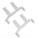 thumbnail image 5 of Poste de Montaje de Carrocería Delantera y Trasera de Aleación de Aluminio para SCY 1/16 16101 16102 16103 16101PRO RC Car Upgrade Parts Silver, 5 of 5