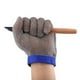 thumbnail image 1 of Guantes resistentes a los cortes, guantes de acero inoxidable con forma de concha de ostra, carne cortada (1 pieza, azul XL), 1 of 3