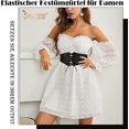 thumbnail image 3 of Cinturón corsé Foohvr para mujer elástico longitud ajustable, 3 of 5