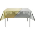 thumbnail image 4 of Way to Celebrate Gold Metallic Foil Reversible Tablecloth Party Supplies, 54" x 84", Disposable Plastic, 4 of 5