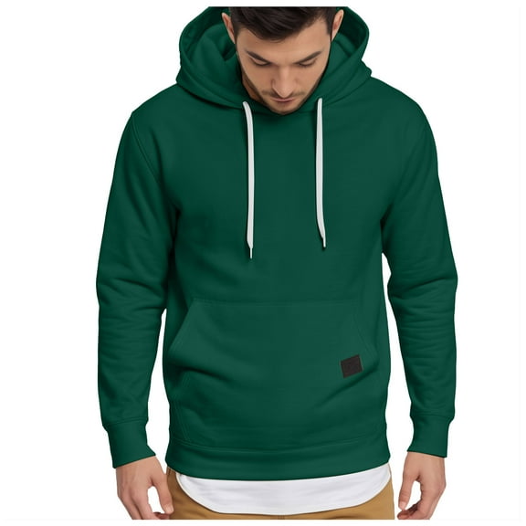 Mens Hoodies Pullover Mens Hoodies Men's Pullover Sweatshirt Hoodie Drawstring Collar Kanga Pocket Fashion Shirts