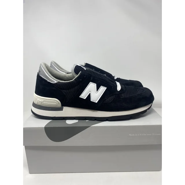 New Balance 990 Black White Size 12 M990BK1 MADE USA Sneaker Running Shoe New