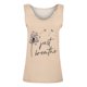 thumbnail image 4 of ICHUANYI Clearance Fashion Woman Sleeveless T-Shirt Summer Print Loose Blouse Tops(Khaki, S) ICHUANYI WER2023080817388, 4 of 9